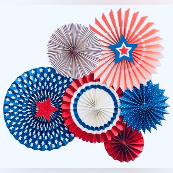 Michaels Celebrate It Patriotic 4th of July Party Fans - NEW! - Picture 4 of 4